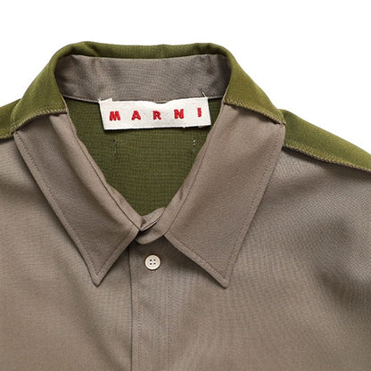 MARNI マルニ トロピカルウール パッチワークシャツ CUMU0375Q0 UTW83