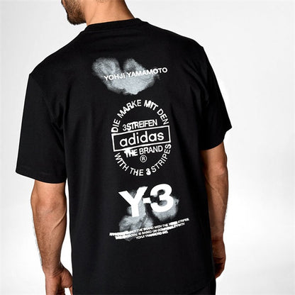 Y-3 ワイスリー グラフィック バックロゴ Tシャツ JX4745 **