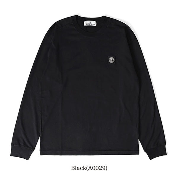 【美品】Stone  ガーメントダイ ロンT ブラック Ｍ Stone Island ストーンアイランド ガーメントダイ ロンT 811522713