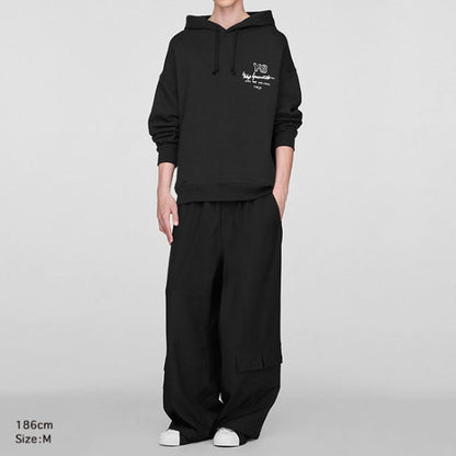 Y-3 ワイスリー ロゴ グラフィック プルオーバー スウェットパーカー KB2604 KB2605