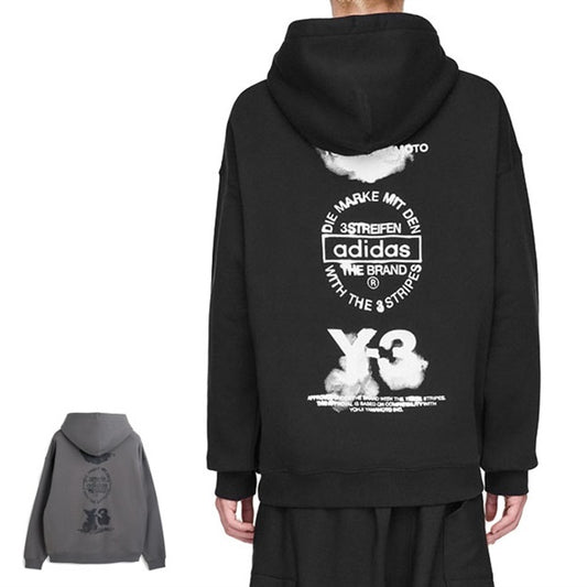 Y-3 ワイスリー グラフィック プルオーバー スウェットパーカー JX4748 JZ0650