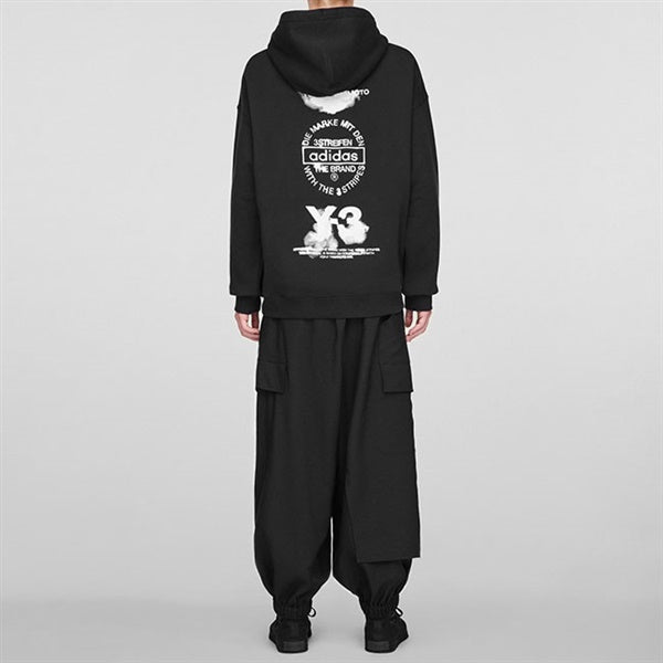 Y-3 ワイスリー グラフィック プルオーバー スウェットパーカー JX4748 JZ0650