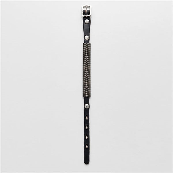 Our Legacy アワーレガシー SPINE BRACELET クロムエクセル レザー