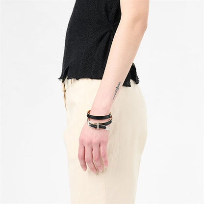 Our Legacy アワーレガシー COWBOY WRAP AROUND レザーブレスレット A4248CDB **