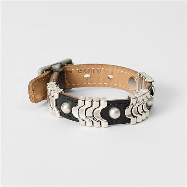 Our Legacy アワーレガシー WAVE BRACELET クロムエクセル レザーブレスレット A4258WB **