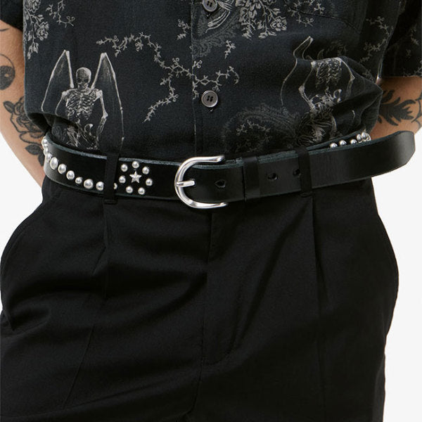 Our Legacy アワーレガシー STAR FALL BELT スタッズ レザーベルト A4248SB **