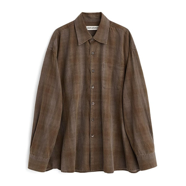 Our Legacy アワーレガシー BORROWED SHIRT オーバーサイズ ボローシャツ チェックシャツ M2262BCF