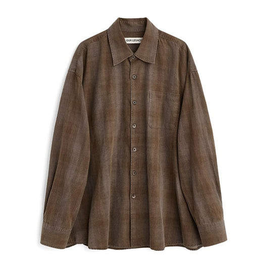 Our Legacy アワーレガシー BORROWED SHIRT オーバーサイズ ボローシャツ チェックシャツ M2262BCF