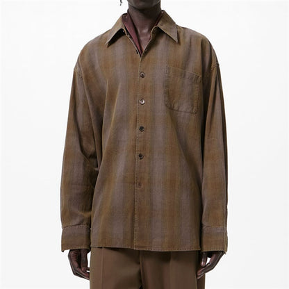 Our Legacy アワーレガシー BORROWED SHIRT オーバーサイズ ボローシャツ チェックシャツ M2262BCF