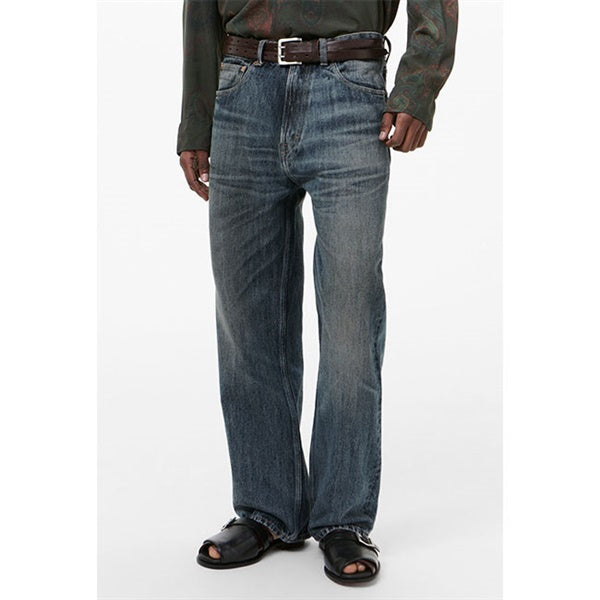 アワーレガシー OUR LEGACY  M2265TR THIRD CUT ウォッシュ加工ワイドストレートデニムパンツ メンズ 30インチ Our Legacy アワーレガシー THIRD CUT サードカット ウォッシュ加工