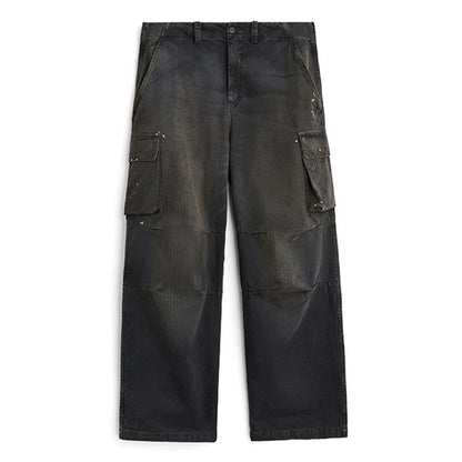 Our Legacy アワーレガシー MOUNT CARGO ウォッシュ加工 ヘリンボーン カーゴパンツ M2264MCJH