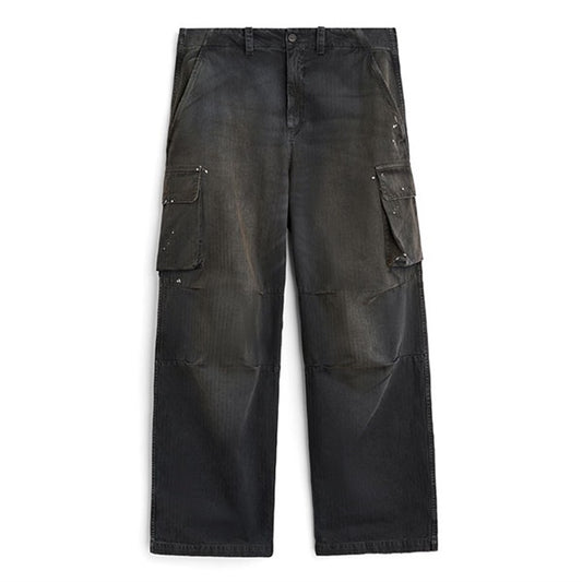 Our Legacy アワーレガシー MOUNT CARGO ウォッシュ加工 ヘリンボーン カーゴパンツ M2264MCJH