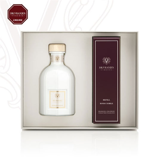 [SALE] Dr.Vranjes ドットール・ヴラニエス Snowflake ホワイトボトル & ROSSO NOBILE ロッソノービレ 500ml リフィル ギフトボックス
