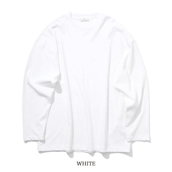 ATON エイトン PRESCA PLATE スビンコットン オーバーサイズ ロンT 0041