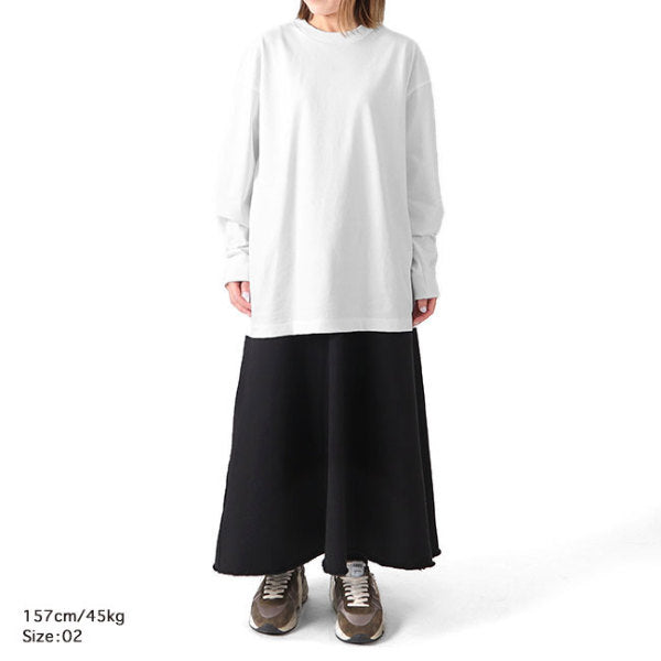 ATON エイトン PRESCA PLATE スビンコットン オーバーサイズ ロンT 0041