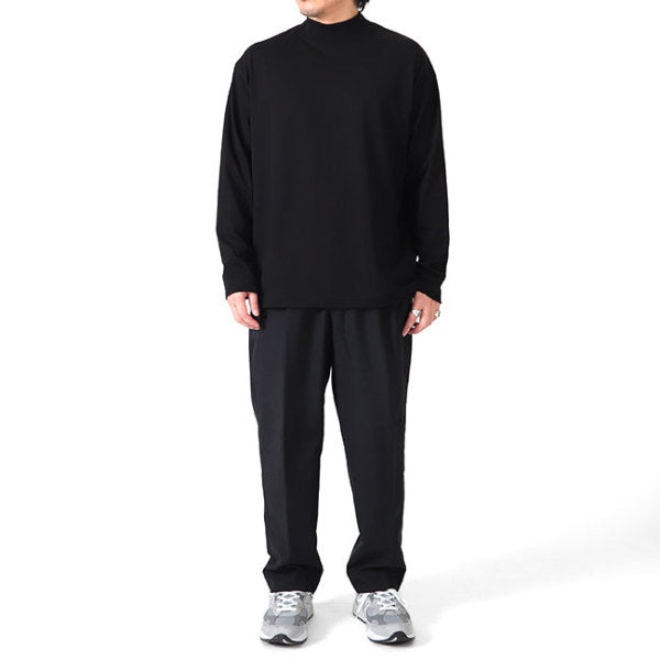 ATON エイトン スーピマコットン モックネック ロンT 0035 **