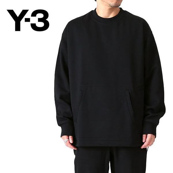 Y-3 ワイスリー ルーズフィット 前ポケット クルーネックスウェット IX0396