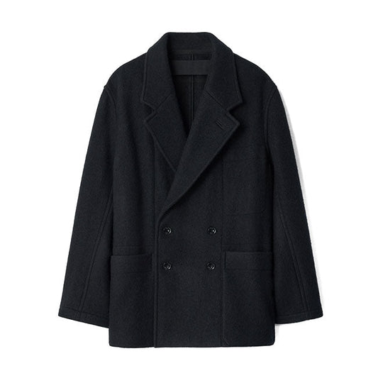 LEMAIRE SHORT DOUBLE-BREASTED COAT CO1166 LF1700