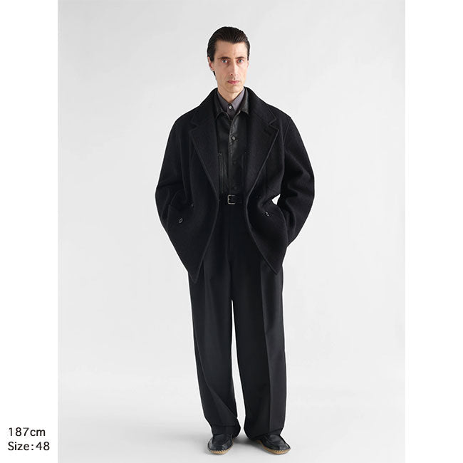 LEMAIRE SHORT DOUBLE-BREASTED COAT CO1166 LF1700