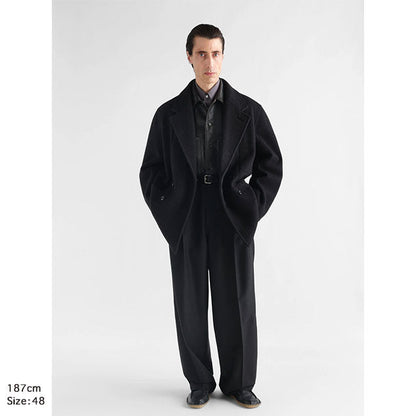 LEMAIRE SHORT DOUBLE-BREASTED COAT CO1166 LF1700