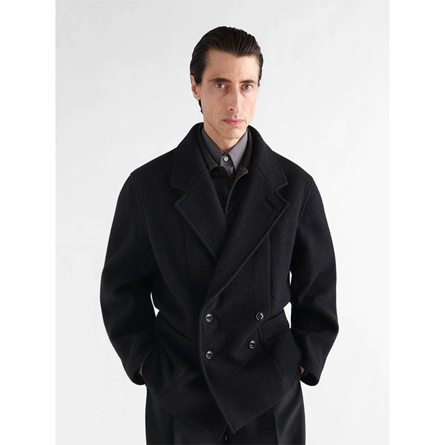 LEMAIRE SHORT DOUBLE-BREASTED COAT CO1166 LF1700