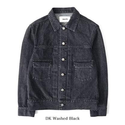 Jeanik ジーニック 2ndタイプ ワンウォッシュ ブラックデニムジャケット JEANIK0102W JEANIK0102WB