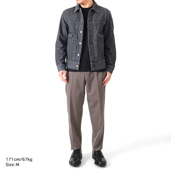 Jeanik ジーニック 2ndタイプ ワンウォッシュ ブラックデニムジャケット JEANIK0102W JEANIK0102WB