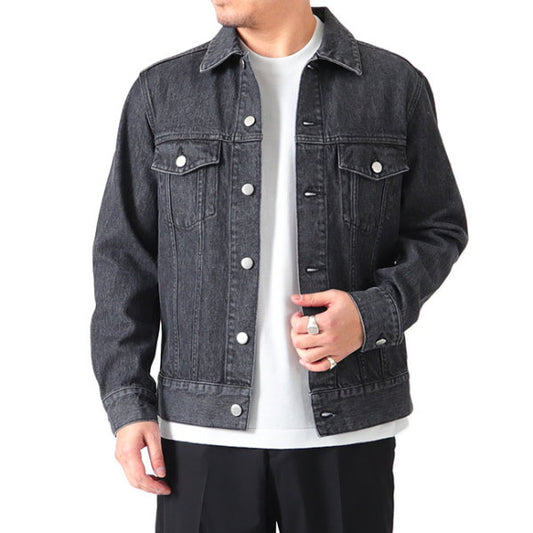 Jeanik ジーニック 3rdタイプ ワンウォッシュ ブラックデニムジャケット JEANIK0103W JEANIK0103WB