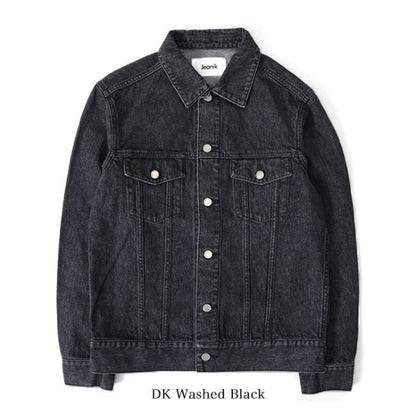 Jeanik ジーニック 3rdタイプ ワンウォッシュ ブラックデニムジャケット JEANIK0103W JEANIK0103WB