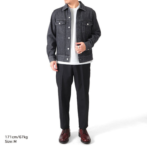 Jeanik ジーニック 3rdタイプ ワンウォッシュ ブラックデニムジャケット JEANIK0103W JEANIK0103WB