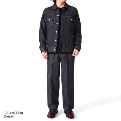 Jeanik ジーニック 3rdタイプ ワンウォッシュ ブラックデニムジャケット JEANIK0103W JEANIK0103WB