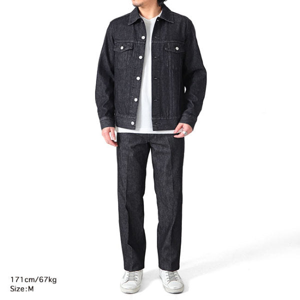 Jeanik ジーニック 3rdタイプ ワンウォッシュ ブラックデニムジャケット JEANIK0103W JEANIK0103WB