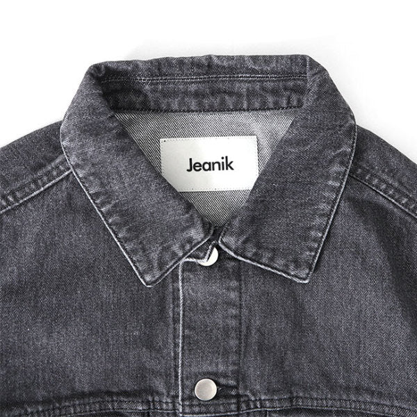 Jeanik ジーニック 3rdタイプ ワンウォッシュ ブラックデニムジャケット JEANIK0103W JEANIK0103WB