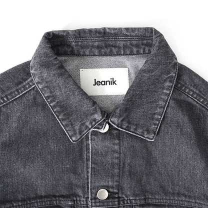 Jeanik ジーニック 3rdタイプ ワンウォッシュ ブラックデニムジャケット JEANIK0103W JEANIK0103WB