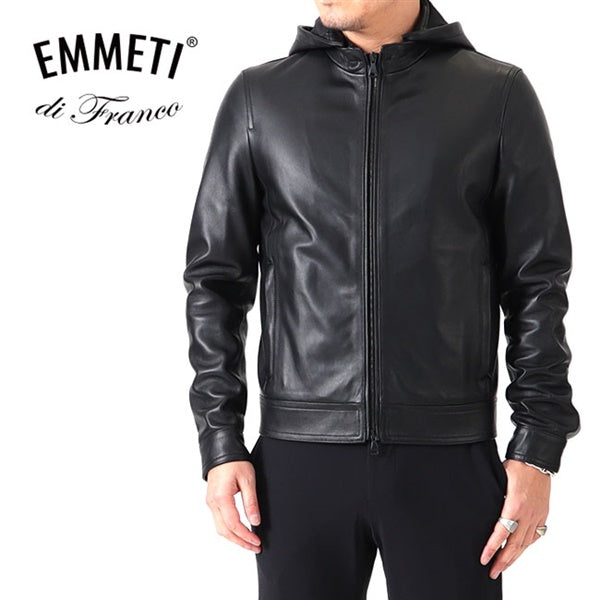 EMMETI エンメティ JURI HOODIE ユリ フード付き レザージャケット