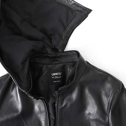 EMMETI エンメティ JURI HOODIE ユリ フード付き レザージャケット