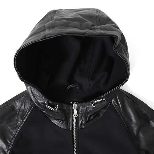 EMMETI エンメティ SANDRO サンドロ ナッパレザー × ジャージージャケット