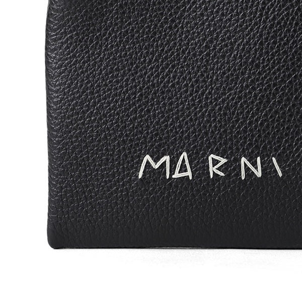 MARNI マルニ ロゴ刺繍 レザー コインケース&カードケース PFMI0095Q0 P6533 00N99