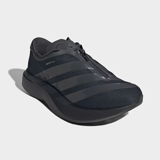 adidas originals アディダスオリジナルス adizero Evo SL ZIP-UP M アディゼロ ジップ KH9620 黒 ブラック ランニングシューズ スニーカー メンズ