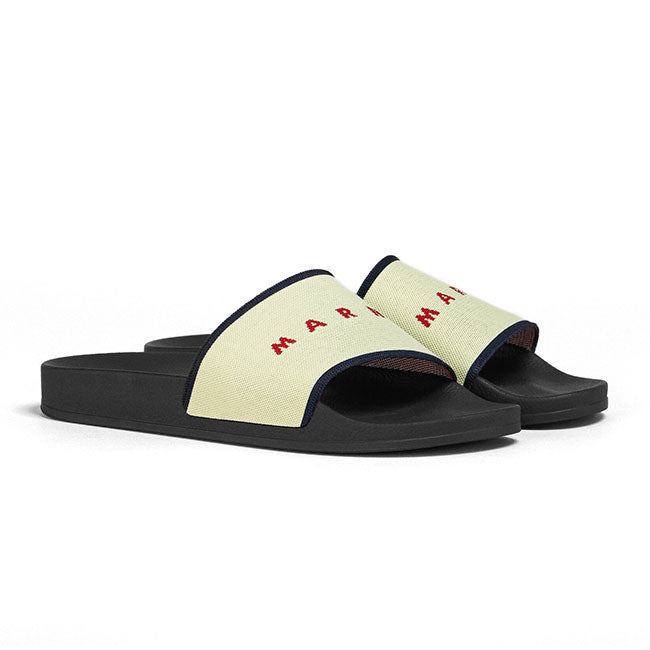 MARNI マルニ ジャガードロゴ ラバースライドサンダル SAMR003202