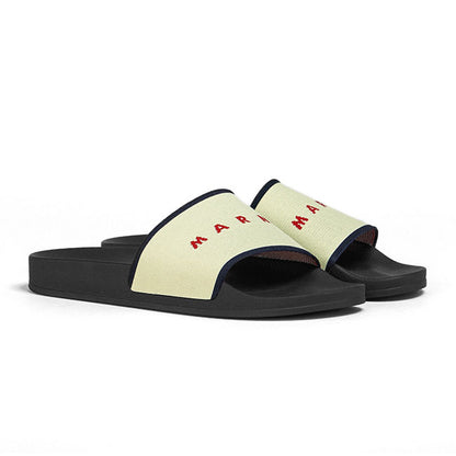 MARNI マルニ ジャガードロゴ ラバースライドサンダル SAMR003202