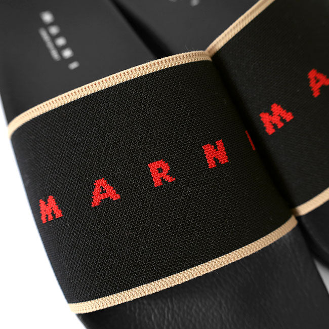 MARNI マルニ ジャガードロゴ ラバースライドサンダル SAMR003202