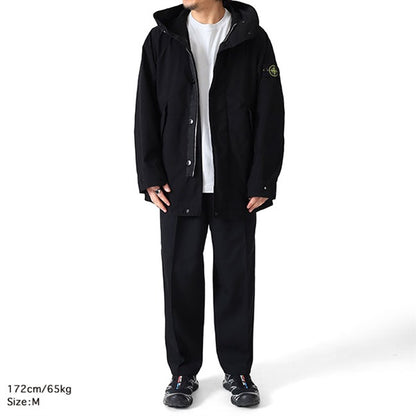 STONE ISLAND ストーンアイランド ガーメントダイ ポリエステルキャンバス フード付き ジャケット K1S154100029 S0042