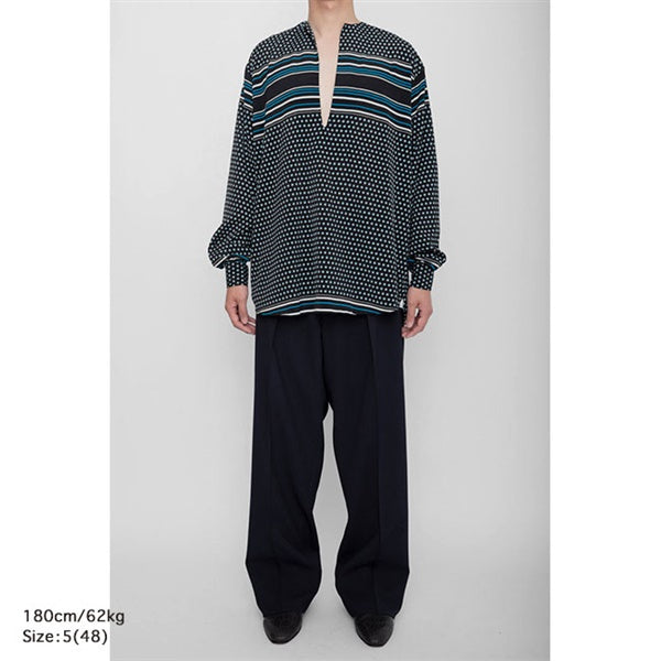 RAINMAKER レインメーカー 総柄 ドット柄 スキッパーシャツ RM261-038 **