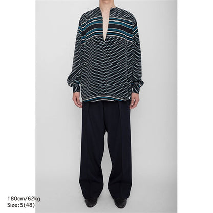 RAINMAKER レインメーカー 総柄 ドット柄 スキッパーシャツ RM261-038 **