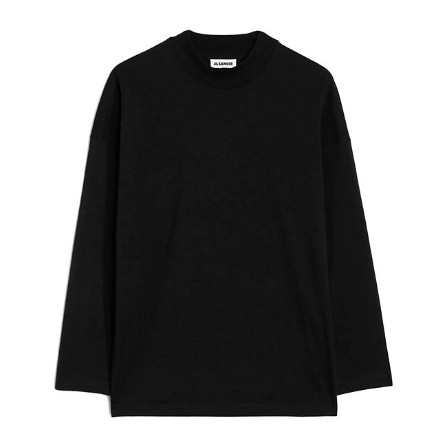 JIL SANDER T-SHIRT MOCK NECK LS J22GC0257 J45084 001