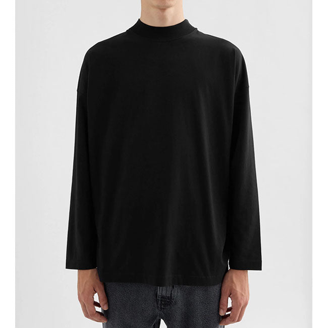 JIL SANDER T-SHIRT MOCK NECK LS J22GC0257 J45084 001