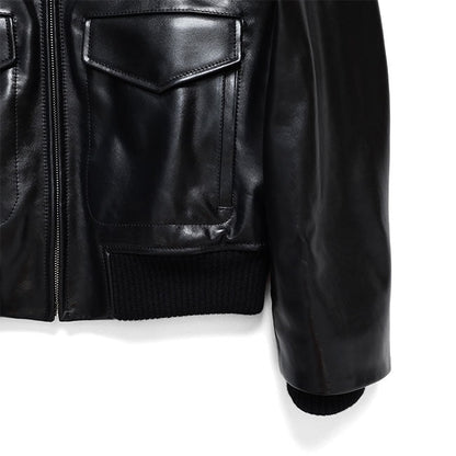 MARNI LEATHER FLIGHT JACKET JUMY0218LQ ULV895 00N99