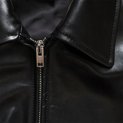 MARNI LEATHER FLIGHT JACKET JUMY0218LQ ULV895 00N99