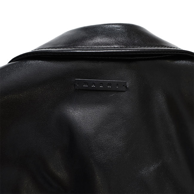 MARNI LEATHER FLIGHT JACKET JUMY0218LQ ULV895 00N99